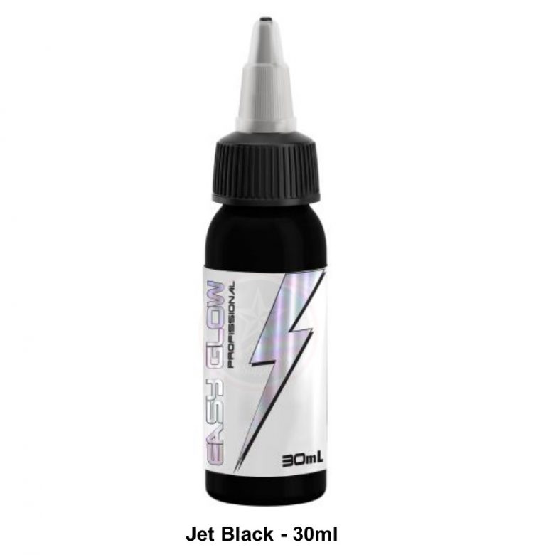 Tinta Easy Glow  30ml Jet  Black  CorTattoo